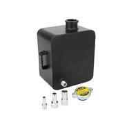 Tanque Expansión Refrigerante Tanque Expansión Agua Aleación Pulida 2 Litros Tapa Colector Agua TANQUE COLECTOR AGUA Kit Depósito Desbordamiento Refrigerante Depósito Compensación Refrigerante(Negro)