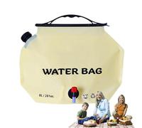 Tanque flexible de agua portátil, contenedores de gran capacidad reutilizables, 8 l portador plegable impermeable para sobrevivientes al aire libre viaje jardín coches casa vehículo senderismo