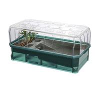 Tanque grande de plástico para acuario, hábitat de tortuga, kit de iniciación de terrario, juego de cubierta, jaula de cama de tortuga, sistema de filtro de ducha, contenedores de terrarios de