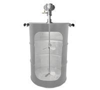 Tanque mezclador de pintura neumático, agitador de aire de acero inoxidable de 1/2 HP con abrazadera vertical, ideal para mezclar pinturas, recubrimientos, pegamentos, tintas y alimentos