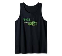 Tanque Militar - Tanque Soviético T-62 Camiseta sin Mangas