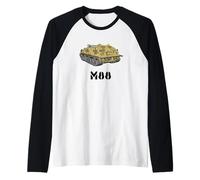 Tanque Militar - Vehículo de recuperación de Tanques M88 Camiseta Manga Raglan