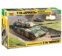 Zvezda 500783670 Vehículo 500783670-1:35 T-14 Armata Russ. Main Battle Tanque Main Kit de construcción de plástico para Montaje detallado de Camuflaje
