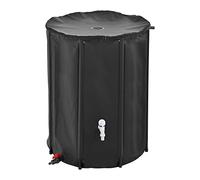 Tanque para el Agua de Lluvia - 500D PVC Negro - PVC Resistente a la oxidación y a los Rayos ultravioletas - Capacidad 500 L