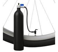 Tanque para Inflar Neumáticos,13,8 Bar 1,2L Aleación de Aluminio Portátil Bomba de Ciclismo - Inflador para Neumáticos de Bici - para Urgencias en Ruta, Competición, Ejercicio, Motos,