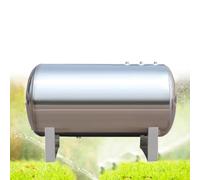 Tanque presión pozo horizontal 26 42 52 66 79 132 185 galones, tanque presión agua de acero inoxidable for agua de pozo/grifo, tanque pozo extraíble con base con kit de montaje(100L/26.4Gal)