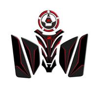 Tanque Protector Pegatinas Adhesivo Para Depósito De Combustible Lateral De Motocicleta Para KAWASAKI Z800 Z750 Z 800 Z 750 Adhesivo Protector Para Depósito De Gasolina Tracción Almohadilla(Rojo)