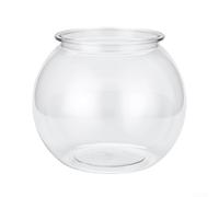 Tanque redondo transparente para pecera con material de policarbonato antiroturas, borde cilíndrico liso, adecuado para múltiples escenarios interiores (pequeño)