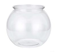 Tanque redondo transparente para pecera con material de policarbonato antiroturas, borde cilíndrico liso, adecuado para múltiples escenarios interiores (grande)