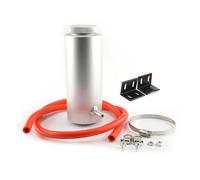 Tanque Refrigerante Universal 800 Ml Tanque Expansión Refrigerante Botella Captura Enfriamiento Depósito Desbordamiento Aluminio Depósito Expansión Refrigerante(Plata)