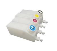 Tanque vacío de doble salida de tinta CMYK de 500 ml, tinta ecosolvente compatible con suministros de impresora, modelos de impresora DTF, tanque blanco Roland Mimaki para número de pieza 8K1927225B