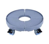 Tanque vegetal pesado con ruedas, Macetero con ruedas bloqueables, color azul, 30-50 cm, for interior y exterior(Double Wheel)