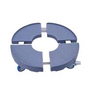 Tanque vegetal pesado con ruedas, Macetero con ruedas bloqueables, color azul, 30-50 cm, for interior y exterior(Single Wheel)