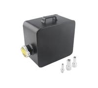 Tanque Y Tapa Agua Expansión Cabezal Aleación Pulida Negra Plateada 2 Litros Kit Depósito Desbordamiento Refrigerante TANQUE CABEZAL AGUA Refrigerantes Del Motor(Negro)