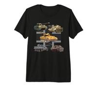 Tanques alemanes WW2 V Panther Jagdpanther Tiger 1 Tiger 2 Camiseta Premium