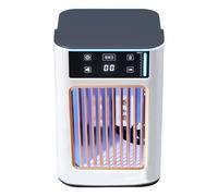 Tanques de agua recargables por USB de 900 ml, enfriadores de aire y humidificador, ventilador de refrigeración portátil de 3 velocidades con luz de respiración, aire acondicionado portátil