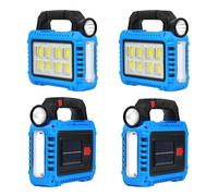 TANSOREN Paquete de 4 faroles esenciales para camping, luces solares, linterna LED para cortes de energía, luces recargables para tienda de campaña para emergencia, huracán, kits de supervivencia,