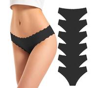 TANSTC Bragas Mujer Sin Costuras Invisible Señoras Braguitas Low Rise Suave Ligera Bikini Braguitas, Pack de 6, XL