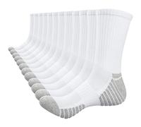 TANSTC Calcetines Hombres Mujeres 39-42, Antideslizante Antiampollas Invierno Verano Altos calcetines deporte Algodón, Ciclismo Futbol Running Trekking Skate Calcetines Largos 6 Pares, M