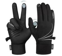 TANSTC Guantes de ciclismo para hombre, guantes de invierno, guantes cálidos elásticos para pantalla táctil, guantes térmicos, resistentes al viento, antideslizantes, guantes de esquí para mujer,