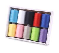 Tanstic 10 hilos de costura, hilo de poliéster de 10 colores, 1093 yardas (1000 m) por bobina, hilos de costura coloridos para máquina de coser, coser a mano