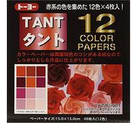 Tant Reds - 6 in (15 cm) 12 colours - 48 sheets