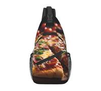 Tantalizing Sausage Pizza - Bolsa cruzada de gran capacidad, elegante y duradera para viajes, actividades al aire libre