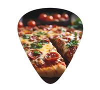 Tantalizing Sausage Pizza - Juego de 12 púas de guitarra finas, medianas y gruesas, adecuadas para guitarra, bajo, guitarra eléctrica y ukelele