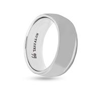Tantalum - Alianza de boda de 8 mm de ancho, perfil bajo y polaco para hombre o mujer, Metal, no conocido,