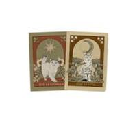 tantanfan pack 2 cuadernos cosidos tarot gatos