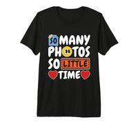 Tantas Fotos So Little Time Loves Scrapbooking Scrapbooking Camiseta Premium