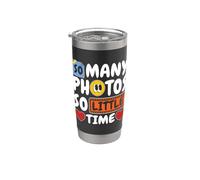 Tantas fotos So Little Time Loves Scrapbooking Scrapbooking Vaso térmico de acero inoxidable de doble pared