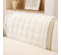 TANTEC Funda para Reposabrazos de Sofá, Funda de Sofá Gruesa, Ideal para Mascotas, Resistente a Arañazos y Pelos, Duradero y Lavable, (90 x 90 cm, Blanco)