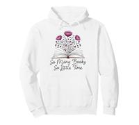 Tantos Libros Pero Tan Poco Tiempo Ratón de Biblioteca Floral Sudadera con Capucha
