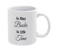 Tantos Libros, Tan Poco Tiempo Taza Porcelana Taza De Café Con Asa Tazas 330Ml Para Café Capuchino Té