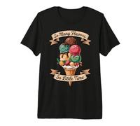 Tantos sabores, Tan Poco Tiempo, diseño de Helado Vintage Camiseta Premium