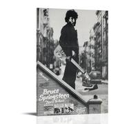 TANWPAN Bruce-springsteen Póster de Arte Blanco y Negro Pintura Decorativa Lienzo Arte Mural Salón Póster Dormitorio Pintura, Arte de Pared Impresión de Imagen Moderna Decoración de Habitación
