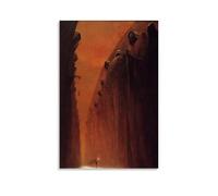 TANWPAN Zdzisław Beksiński Valle de la Muerte Póster Pintura Decorativa Lienzo Arte de Pared Sala de Estar Póster Dormitorio Pintura, Arte de Pared Impresión de Imagen Moderna Decoración de Habitación