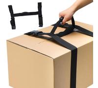 Tanxemery Asa para Cajas,Cinturón de Elevación de Longitud Ajustable,Arnés de Transporte con Mango | para Objetos Pesados, mudanzas, Compras, electrodomésticos, Maletas