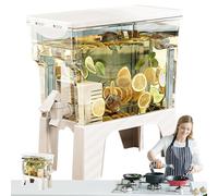 Tanxemery Dispensador de bebidas | Con Grifo de 3.5 Litros Gran Capacidad Jarra para Zumo y Té,Recipiente para Almacenar Bebidas Frías,para Leche, Vino, Té, y Reuniones, Solución Refrescante