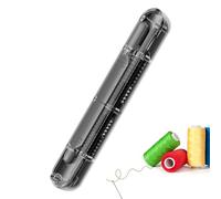 Tanxemery Enhebrador de agujas, herramienta de bordado automática 2 en 1, separador de costuras para fieltro, cuero, lona, vaqueros, principiantes y adultos