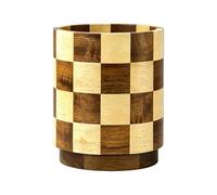 Tanxemery Porta Utensilios Cocina,Madera Compacta, Multi Compartimentos,Porta Utensilios Tarro - Para Estilo Rural, Hogar, Dormitorio, Apartamento, Batidor De Huevos, Pinzas, Espátulas Y Palillos