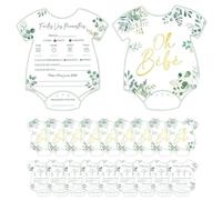 Tanxemery Tarjetas de predicción Baby Shower | Divertidas tarjetas de consejos para juegos de baby shower,Colección de juegos neutros divertidos para padres familiares invitados niñas