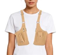 Tanxier Bolso Axilar Doble Hombrera,Ajustable Antirrobo Moderna - Bolso Portaobjetos Para Hombro - Para Viajes Trabajo Pasaporte Escuela Deporte Senderismo y Actividades Al Aire Libre