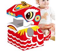 Tanxier Disfraz de Dinosaurio Usable,Disfraz de Dinosaurio de Cartón | Kit de montaje de vestido de dinosaurio de cartón | educativo para actuaciones en guarderías, juegos diarios y juegos de