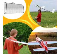 Tanxier Funda para ala De Avión RC,Envoltura Impermeable con Capa de Burbujas para Modelos,Bolsa Protectora para ala con Asa - para Equipamiento, Transporte, Almacenamiento Y Exposición De Modelos De