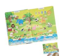 Tanxier Libros Parlantes - Libro para Primera Comunicación | Juguete Electrónico Interactivo 260 Palabras 14 Temas Educación Temprana Niños Niñas Preescolar Herramienta Sensorial