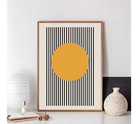 TANYANG Exposición Minimalista De Bauhaus, Póster Geométrico Único, Lienzo Artístico Impreso, Pintura Abstracta, Cuadro De Pared Para La Decoración Del Hogar De La Sala De Estar 40X50Cm Sin Marco