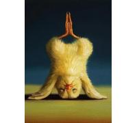 TANYANG Pósteres E Impresiones Deportivos De Animales Interesantes, Arte De Pared Retro De Pollo Y Yoga, Posturas De Ejercicio Aeróbico, Pintura En Lienzo Para Gimnasio A14 30X40Cm Sin Marco