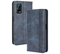 TANYO Funda Leather Folio para el OPPO Realme 7 5G (Not for 4G Version), PU/TPU Premium Flip Billetera Carcasa Libro de Cuero con Ranuras y Tarjetas - Azul